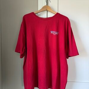 American Eagle Outfitters Bright Red Short-Sleeve Graphic Tee